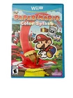 Paper Mario Color Splash for Wii U Nintendo Original Case & Game Disc, Works