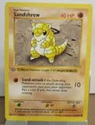 Pokemon Cards Sandshrew *Gray/Grey Stamp* 1st Edition Base Set Shadowless 62/102