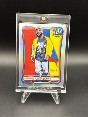 2026 Bowman Chrome WBC Jackson Chourio #WBC-5 Flag Variation Chrome /499