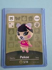 Pekoe 160 Series 2 Amiibo card Animal Crossing Mint not used