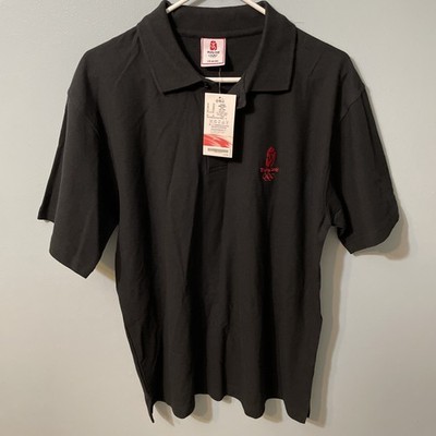 Beijing 2008 Olympics Men's Polo Shirt Black Size Large NWT