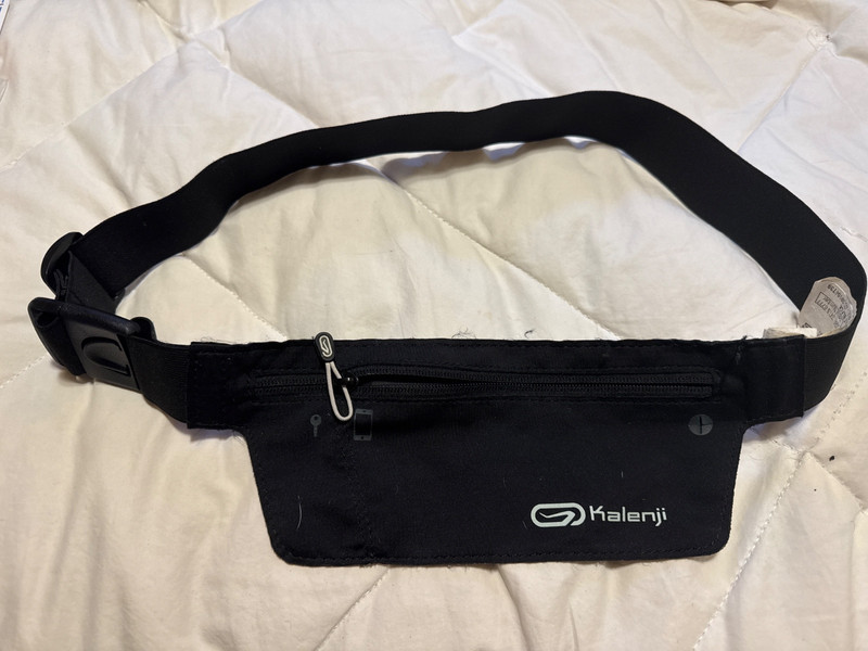 Kalenji Decathlon Running Smartphone Waist Belt Bag Bright Orange Adjustable 