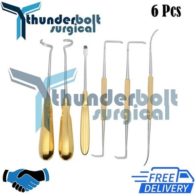 Rhinoplasty Costal Cartilage Surgical Instruments Orthopedic Set of 6 pcs