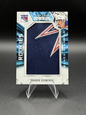 2022-23 Black Diamond Braden Schneider Rookie Team Logo Jumbos  Rangers