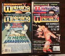 Pro Wrestling Illustrated Lot July, Oct, Nov, Dec 97 Shawn Michaels Steve Austin