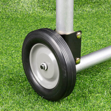 Gate Wheel 8" Rubber Gate Caster Heavy Duty Gate Helper Support Wheel Side Mount