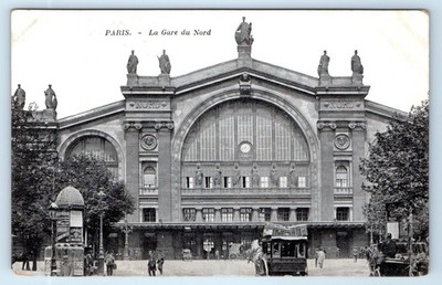La Gare du Nord - Paris FRANCE Postcard