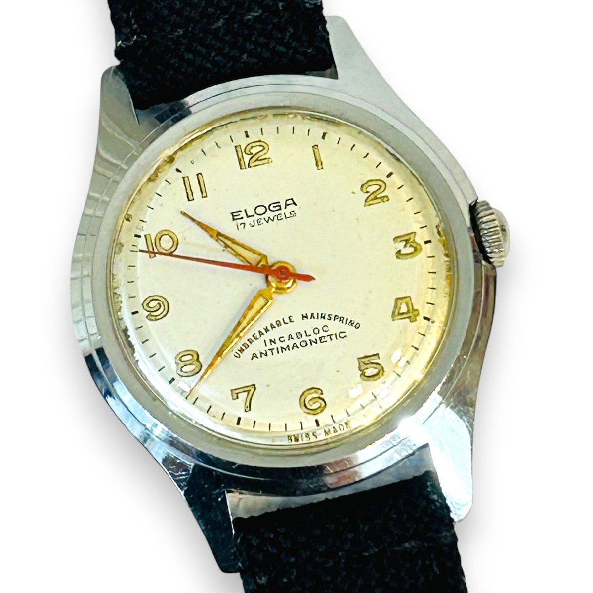 Eloga Wristwatch Eloga 17 Jewels Vintage Eloga Mechanical Watch