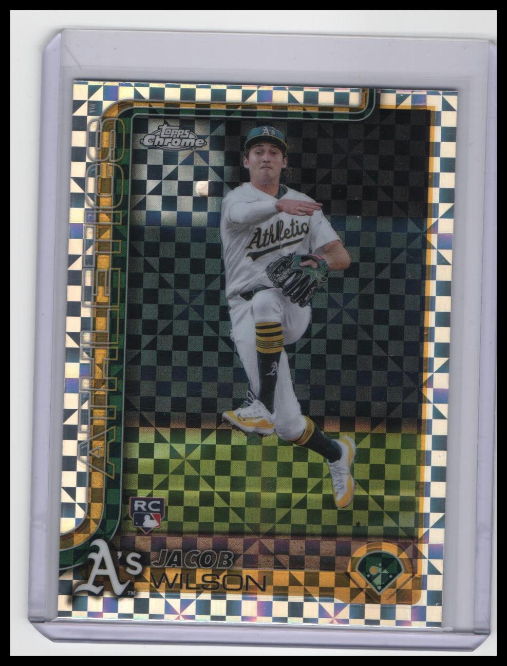 2025 Topps Chrome Jacob Wilson #96 Geometric Refractors RC