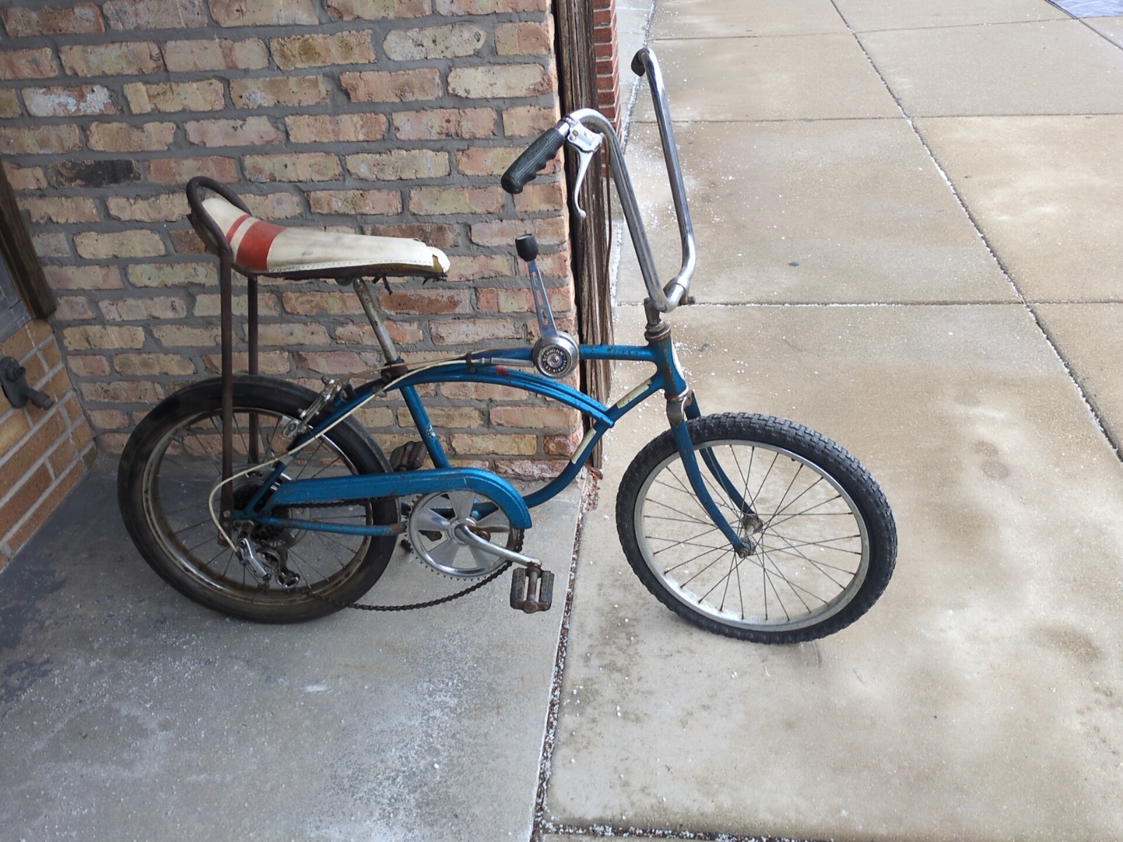 1970 Schwinn StingRay Fenderless 5 Speed Bicycle Sky Blue "K