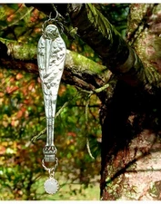 Upcycled Vintage Sterling Silver Reed & Barton Stork & Baby Spoon Pendant