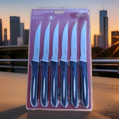6 er SET Steakmesser Edelstahl von Eisenbach Professional Steak Messer NEU