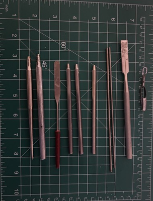 #ad Antique Dentist Tools and Dental Set Vintage Collection Lot Named Dr.Nelms $24.00