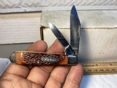 KA-BAR ビンテージ 2枚刃 スウェルセンターペンナイフ Ka-Bar 1026 USA Swell End Jack Knife c.1966-1982 Never Sharpened
