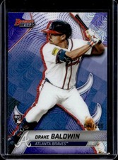 2025 Bowman's Best Drake Baldwin RC Purple Refractor Rookie #/250 Braves