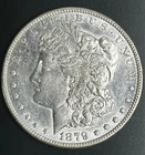 1879-S REV 78 Morgan Silver Dollar, AU