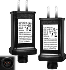 2 PCS Replacement Yard Inflatable Adapter,12V 1.5A Class 2 Power Supply, Low...