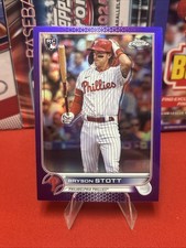 2022 Topps Chrome Update Series - Bryson Stott #USC154 Purple Refractor (RC)