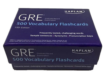 Kaplan GRE Graduate 500 Vocab Vocabulary Flashcard Words Exam Study English Box