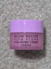 2 Count: Glow Recipe Plum Plump Hyaluronic Cream. Travel Size, 15 ml/0.5 oz.