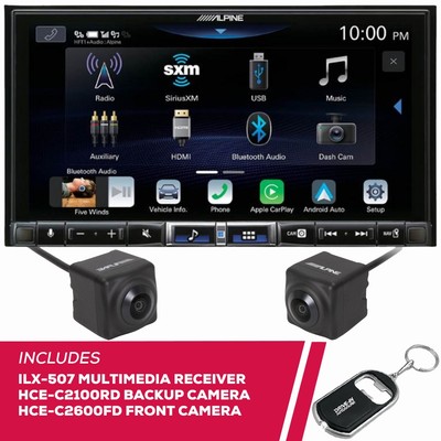Alpine ILX-507 7'' Digital Multimedia & HCE-C2100RD & HCE-C2600FD Camera
