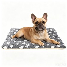 Cozy Dog Bed Mat - Machine Washable Pet Mat, Grey, 33x23x1.5in, Soft Durable
