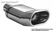 Ulter Sportauspuff Honda CRX DEL SOL 09/92- 145x75mm DTM flachoval eingerollt