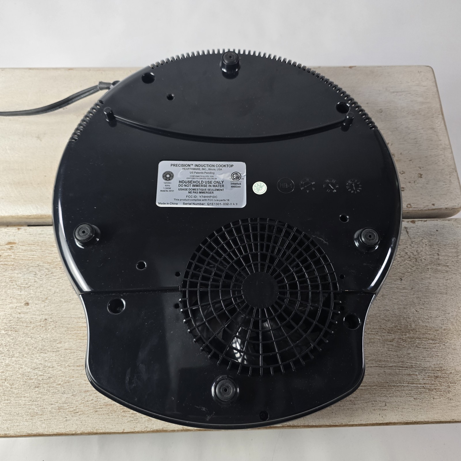 NuWave Precision Induction Cookware Cooktop Model 30101 - Black 1300W Tested