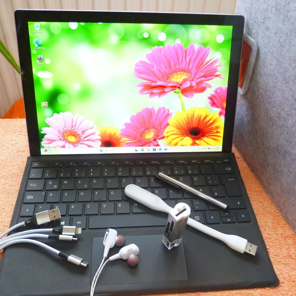 MS Surface Pro 5 POWER 128GB Convertible METALL 12 Zoll 2K TOUCH Windows 11 SSD