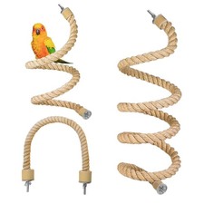 3pcs Bird Rope Perch for Parrots,Bird Cage Climbing Rope Toys Accessories,Ben...
