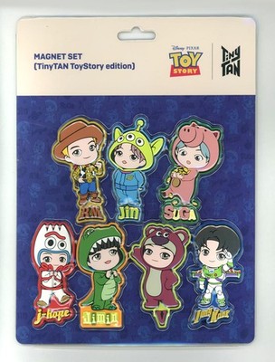 BTS TinyTAN Toy Story PVC Magnet Set 7pc Collaboration