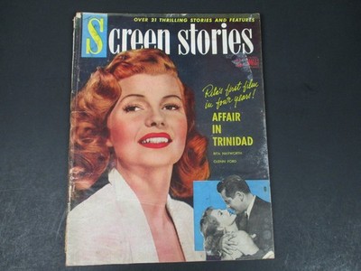 Screen Stories Magazine October 1952 Affair in Trinidad Rita Hayworth