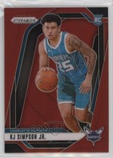 2024-25 Panini Prizm Red Prizm 299/299 KJ Simpson Jr #247 pe8