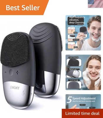 High-Frequency Vibration Facial Brush for Radiant Skin - Portable & Rechargeable