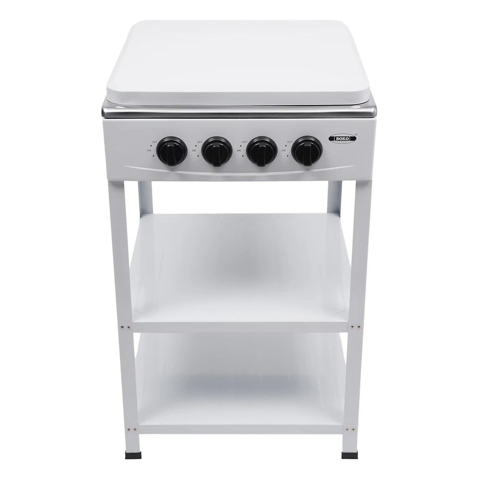 Juego de 4 quemadores de cocina de restaurante comercial con tapa Foto 4 de 4