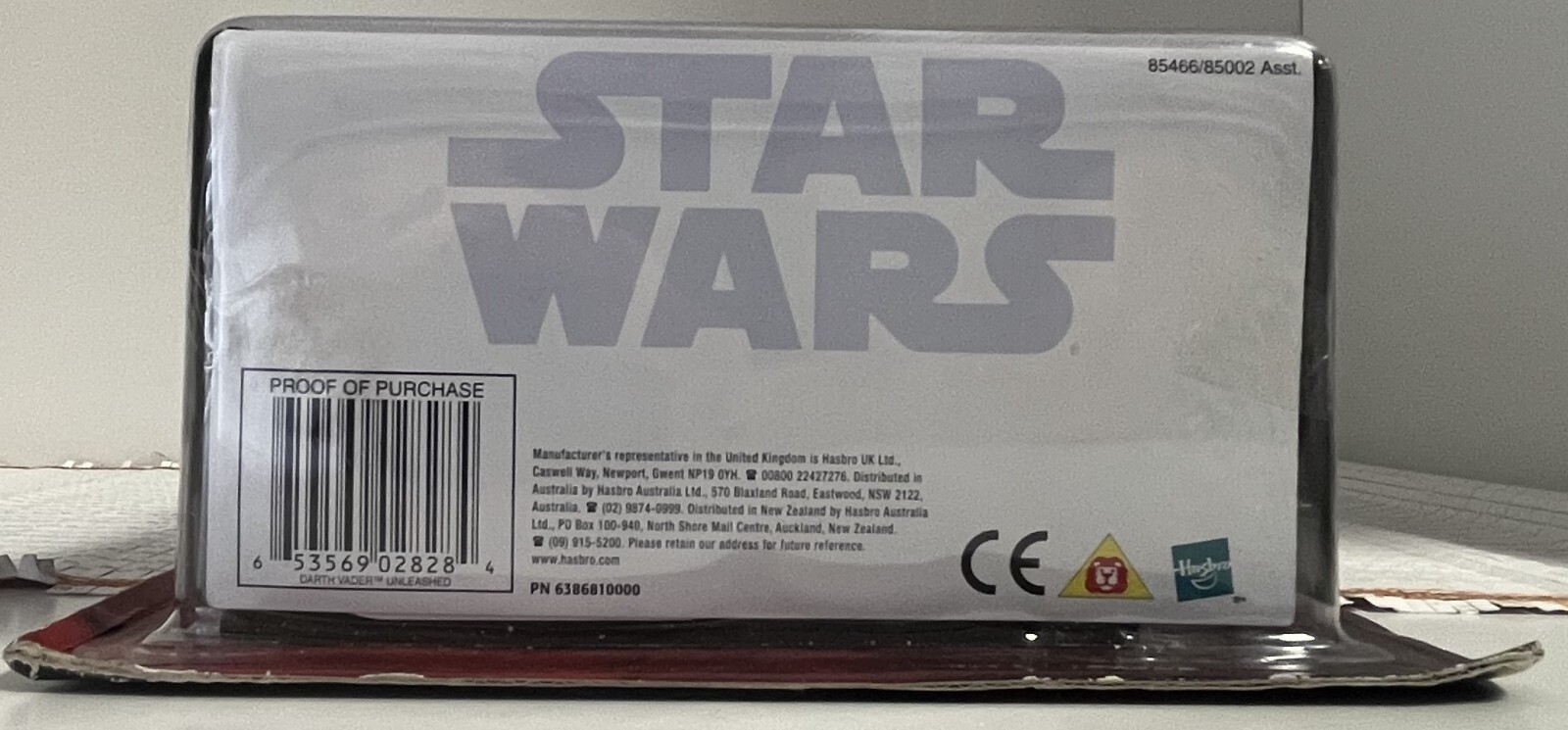 Hasbro Star Wars Unleashed Darth Vader 2004 7" Figure on Variant Art Card MINT