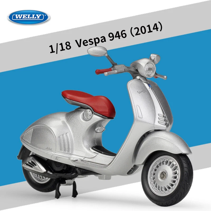 Welly1:18 VESPA 946 Motorcycle Diecast Metal Motorbike Model Toy Gift Collection - Image 2 of 4