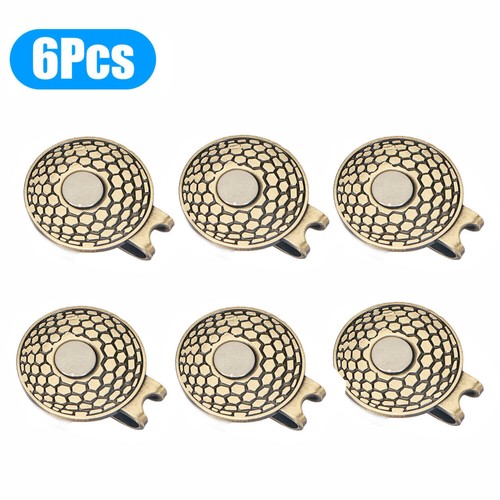 12/6x Magnetic Golf Ball Hat Clip For Golf-Bit Standard Marker w/Rhinestone Hole - Picture 12 of 16