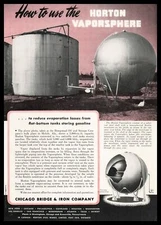 1946 Chicago Bridge & Iron Co Norton "Vaporsphere" Mobile Alabama Photo Print Ad
