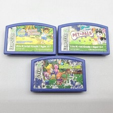     3pk Leapfrog Leapster Animal Rescue, Pet Pals  Backyardigans Game Lot