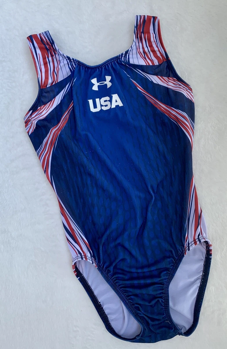 Serie van Metalen lijn Dominant Under Armour USA Leotard GK ELITE Gymnastics UNIFIED Replica FLAG Patriotic  AXS | eBay