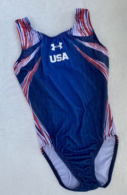 Under Armour USA Leotard GK ELITE Gymnastics UNIFIED Replica FLAG ...