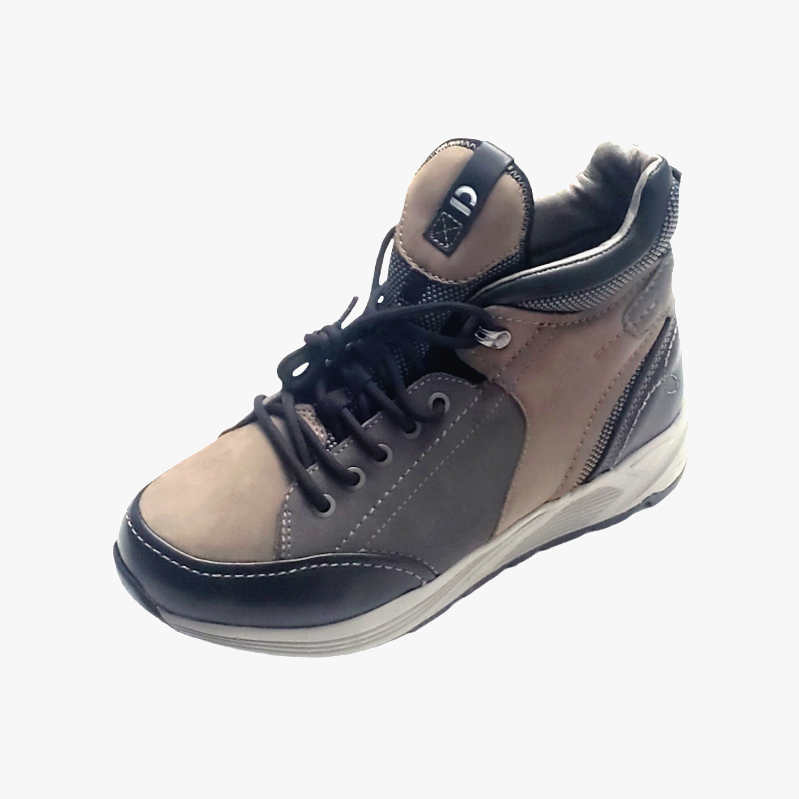 Waterproof Women's Sneaker Boots Black Taupe Size 10 Earth Journey Vigor-image