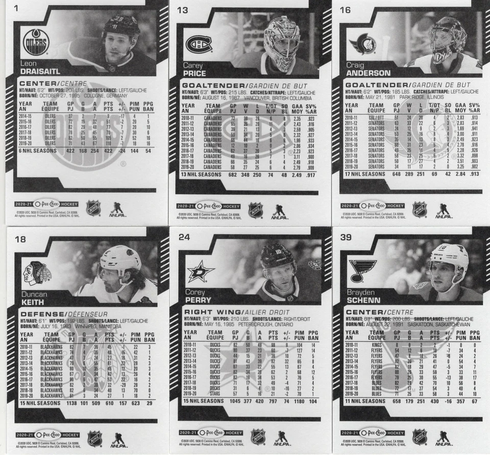 2020-21 O-PEE-CHEE SINGLES #1--200 ***YOU PICK*** - Image 2 of 2