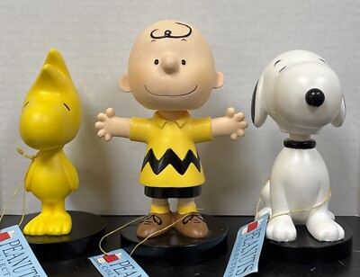 Peanuts Westland Giftware Bobblehead Woodstock/Snoopy/Charlie