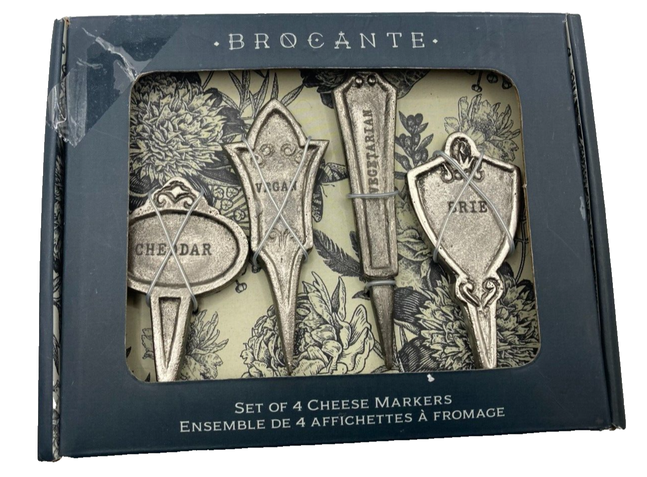 Brocante 4 Piece Set Cheese Markers