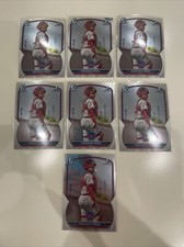 7 Card Lot 2023 1st Bowman Chrome Prospects BCP-27 Rickardo Perez Phillies