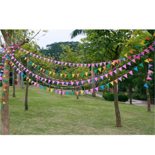 4M Multicolor Pennant Banners Flags Colorful Party Garland Decorations for