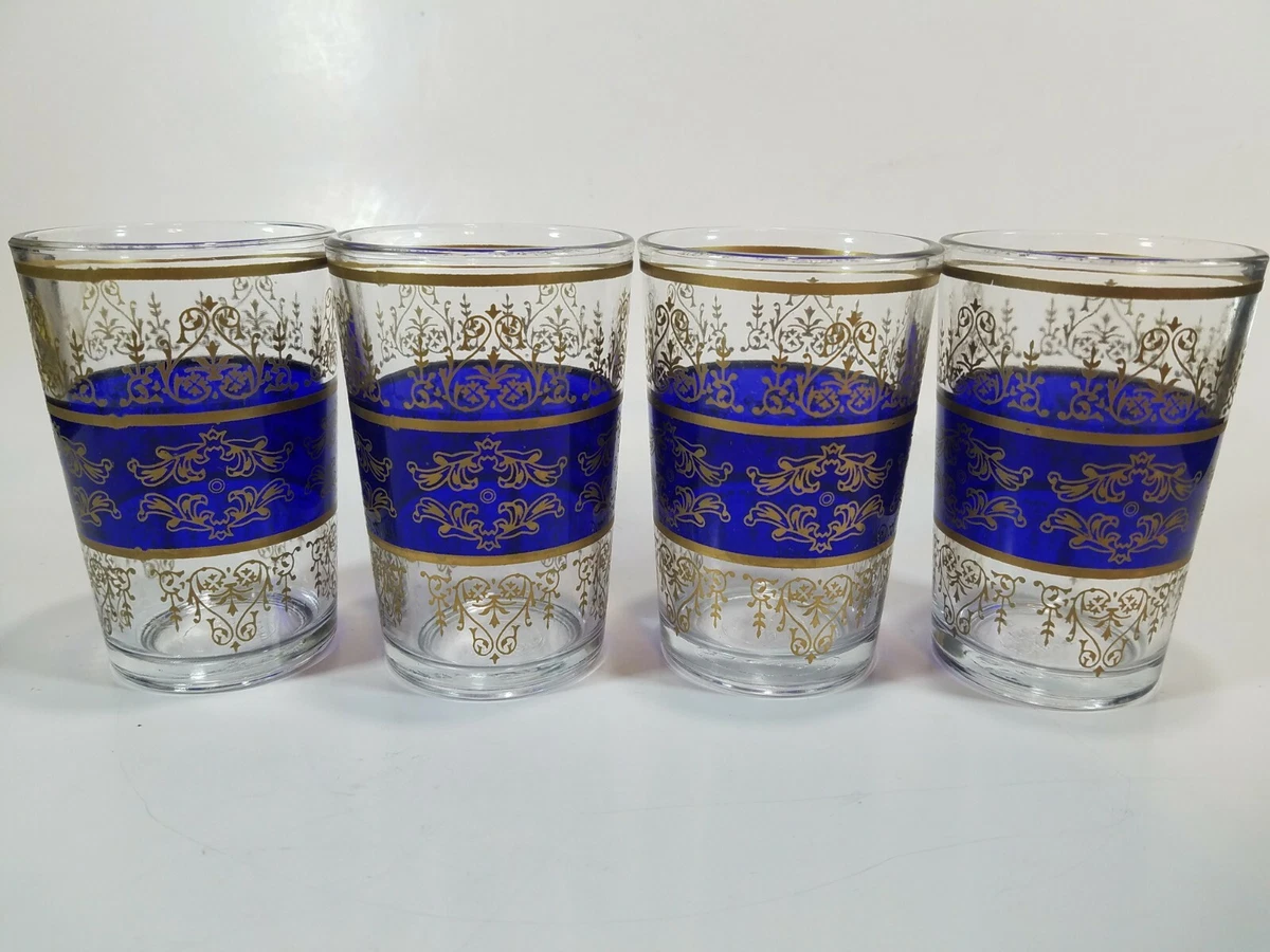 Moroccan Tea Glasses Gold
