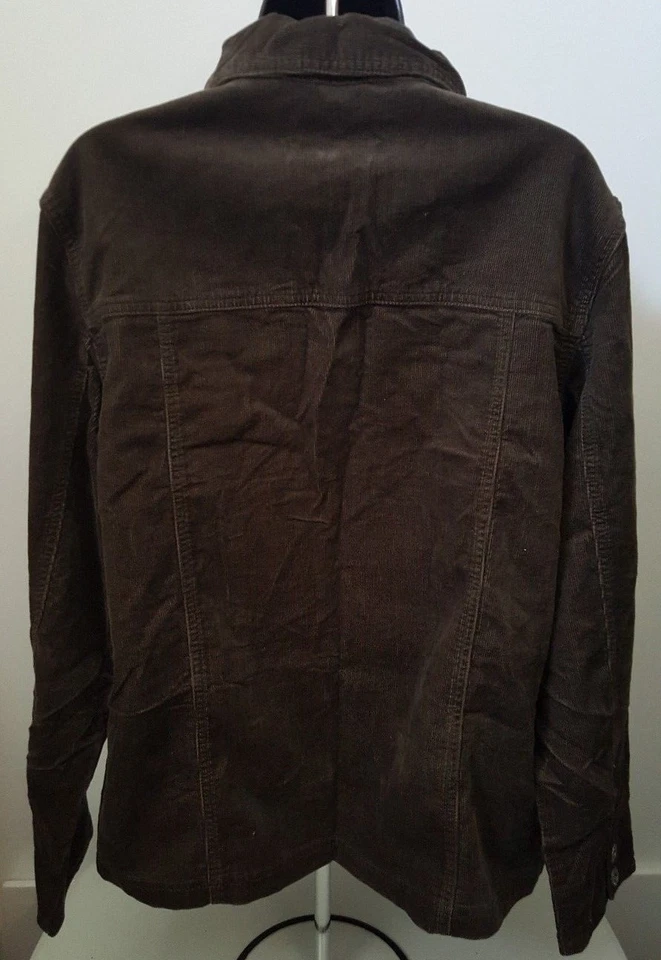 Abrigo Chaqueta Pana Mujer Gloria Vanderbilt Talla XL X Grande Marrón NUEVO Foto 3 de 3